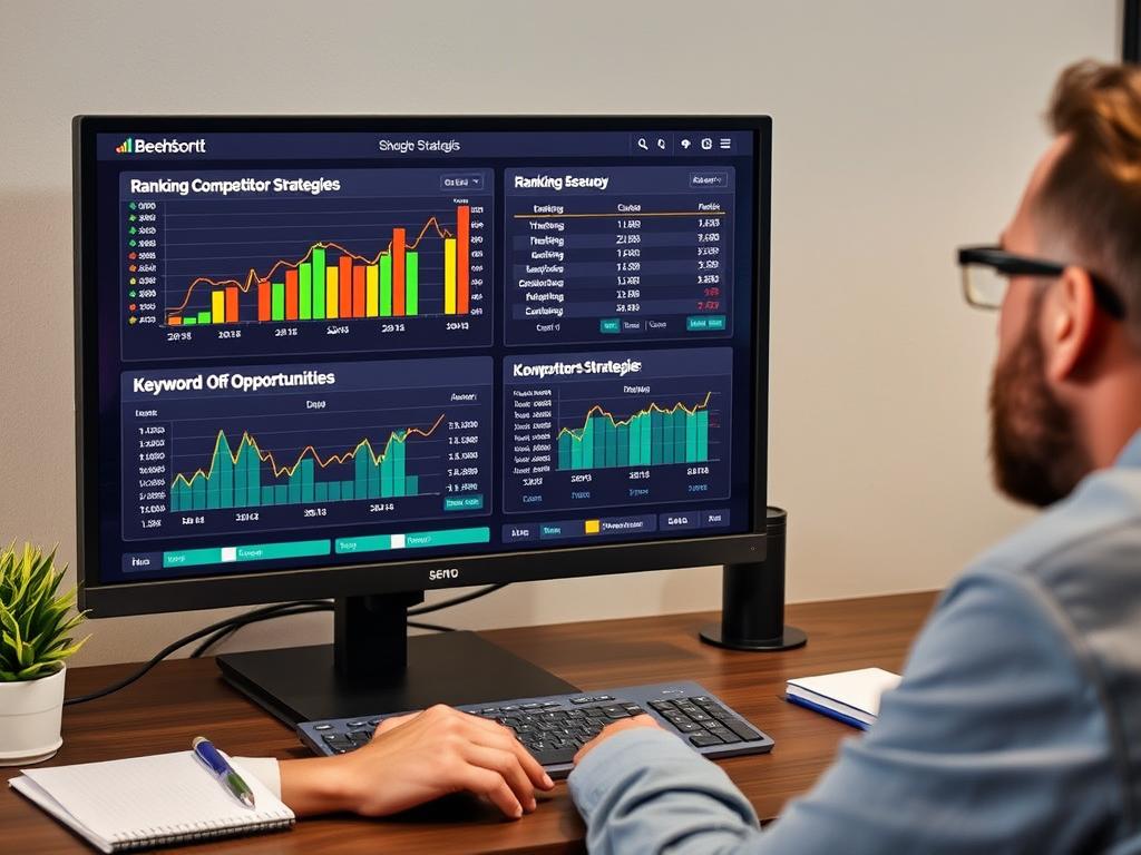 SEO expert analyzing competitor strategies